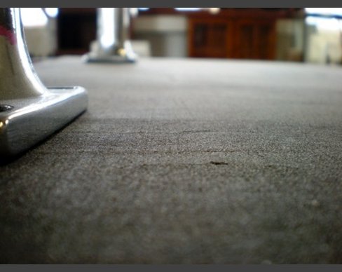 Mahogany table detail